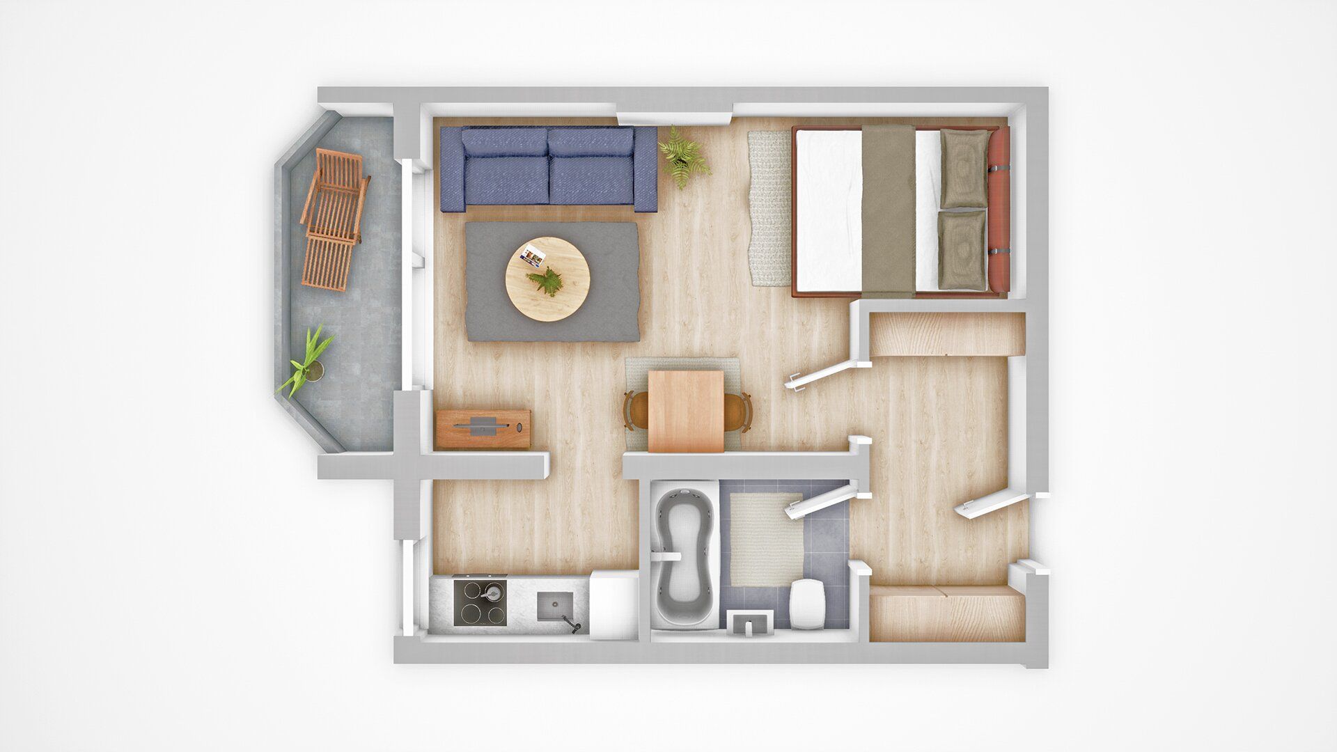 Hübsche Starterwohnung mit Balkon und Autoabstellplatz in perfekter Lage!