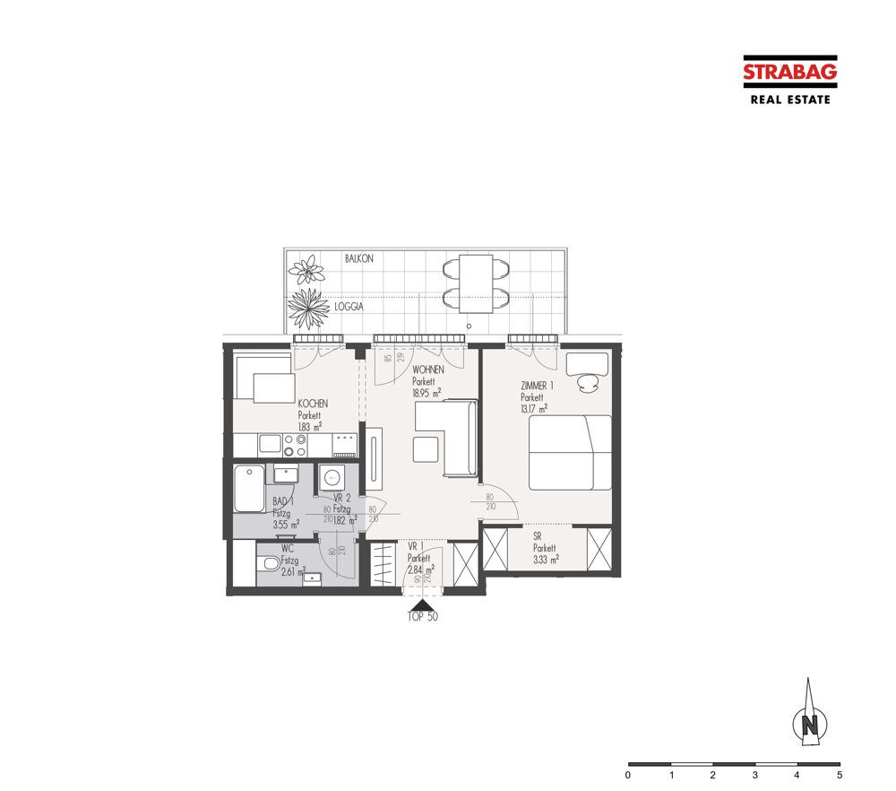 Wohnung – Wien, Neu-Erlaa, Katastralgemeinde Erlaa - Ansicht 2