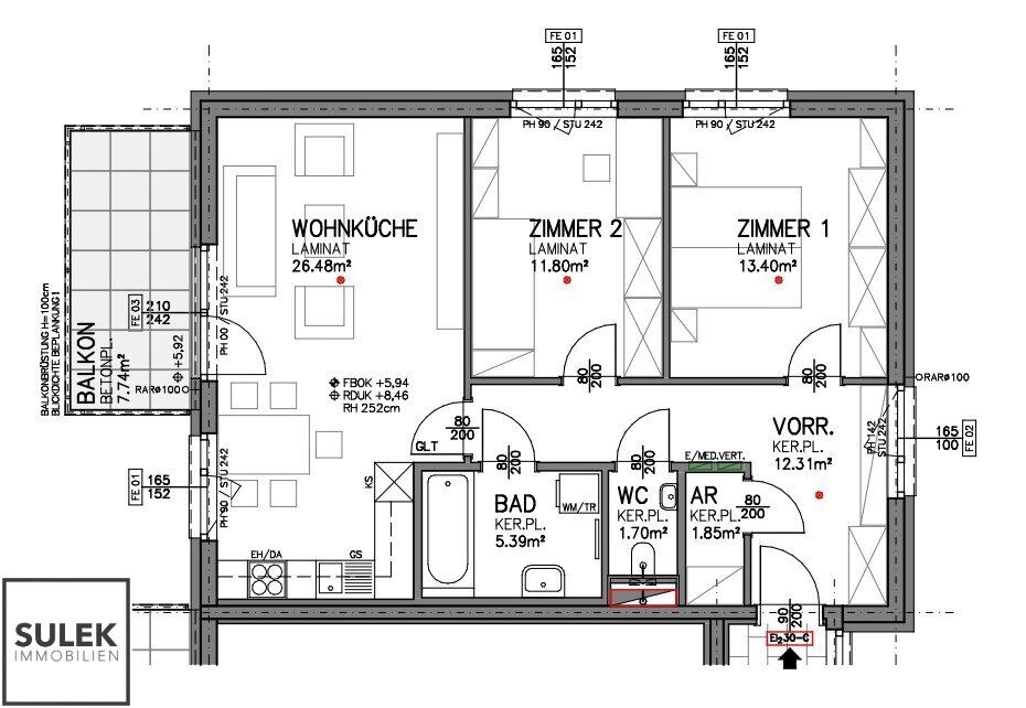 Wohnung – Eisenstadt, Katastralgemeinde Eisenstadt - Ansicht 2