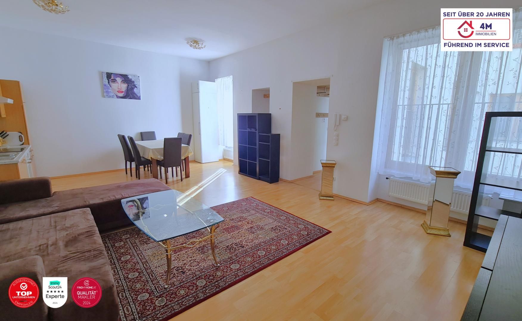 Top gelegene, helle 2 Zimmer Wohnung im 3. Bezirk
