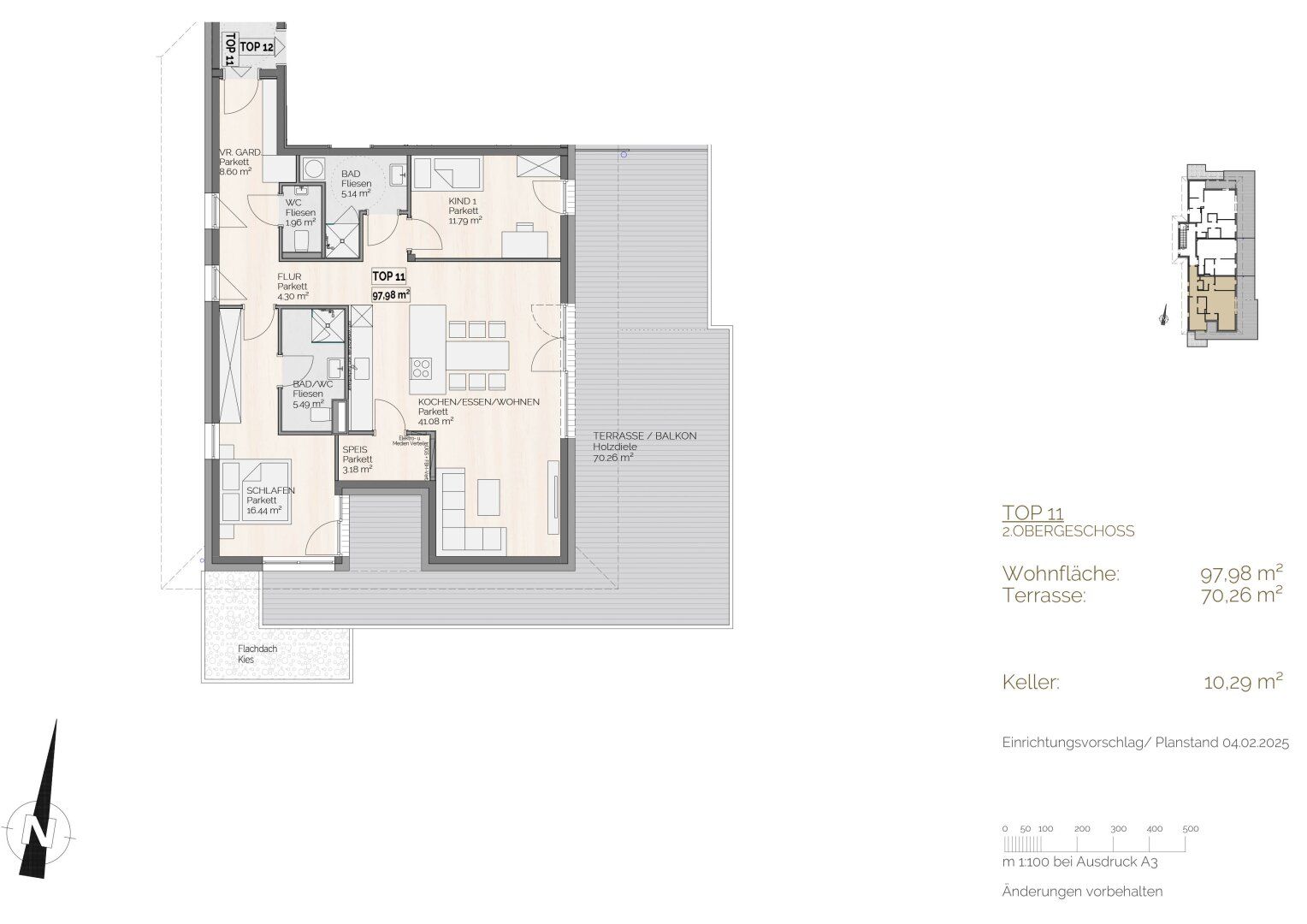 Wohnung – Tiefgraben, Bezirk Vöcklabruck - Ansicht 2