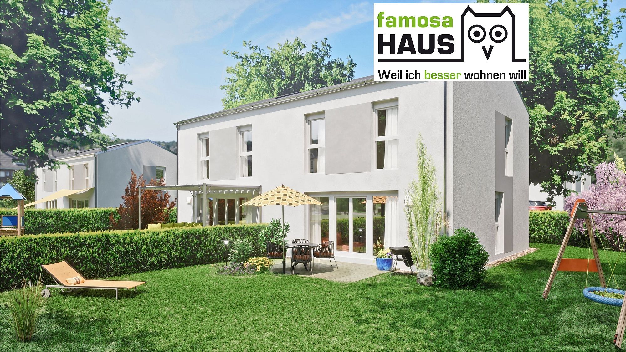 Nachhaltig ziegelmassiv: Doppelhaushälfte mit 95m² Wohnfläche, 51 m² Keller und sonnigem Eigengrund
