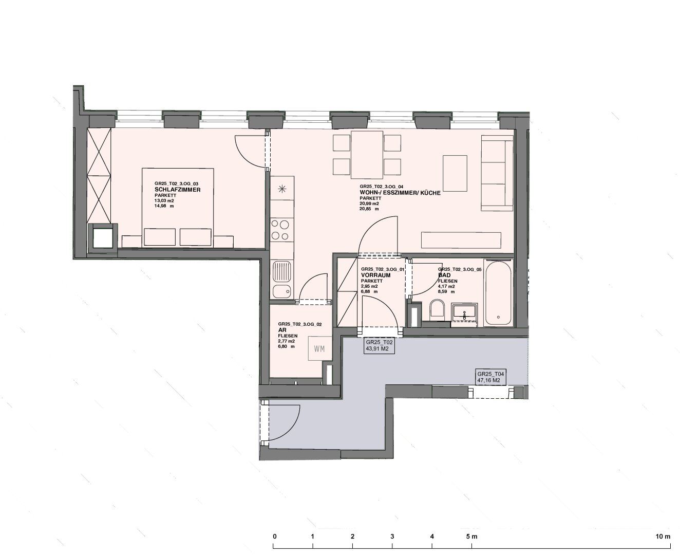 Wohnung – Salzburg, Altstadt - Ansicht 2