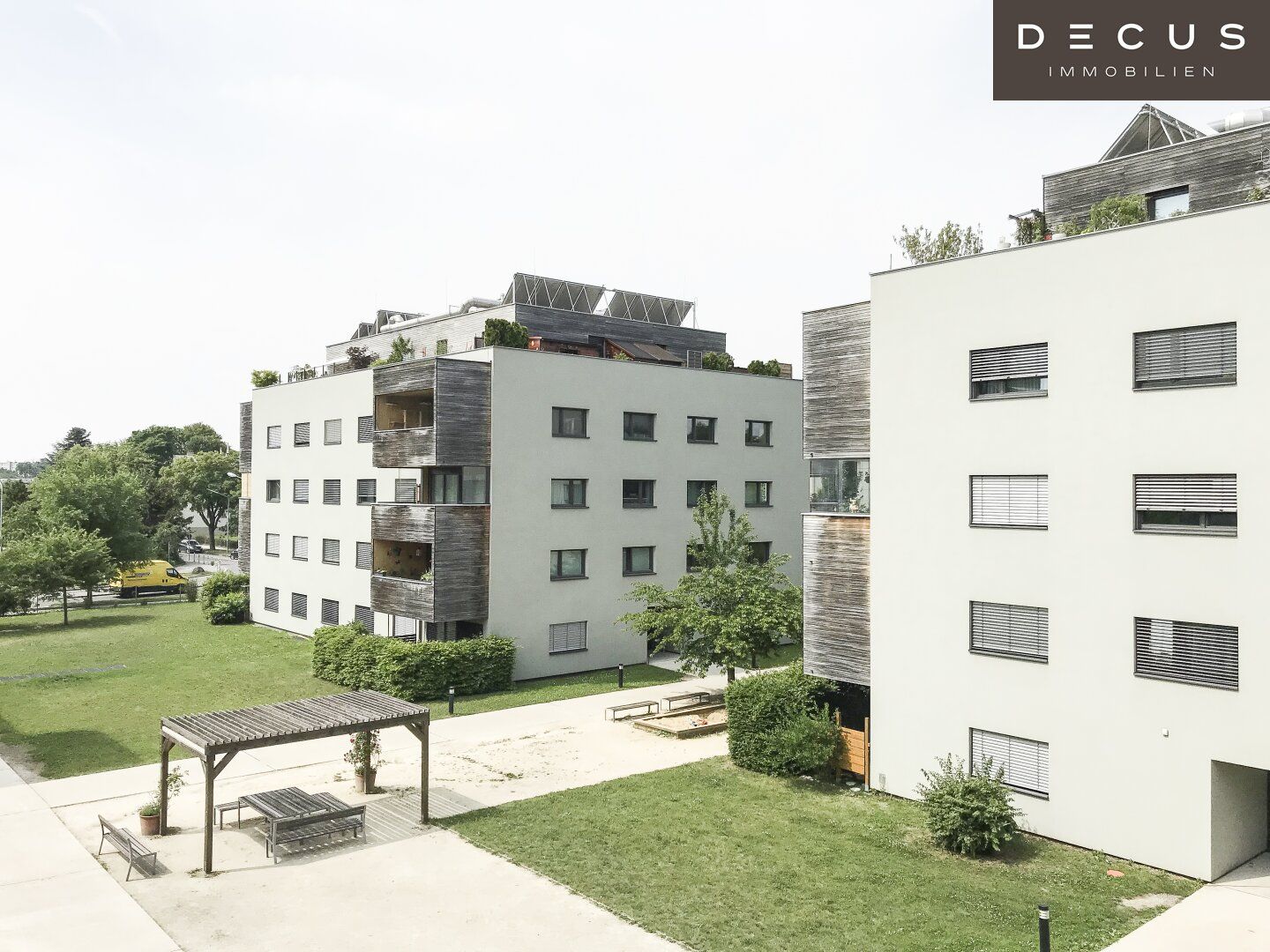 | Ruhelage im Grünen | 3-Zimmer Wohnung | Marchfeldkanal | Passiv-Holzhaus | Großzügige Terrasse |