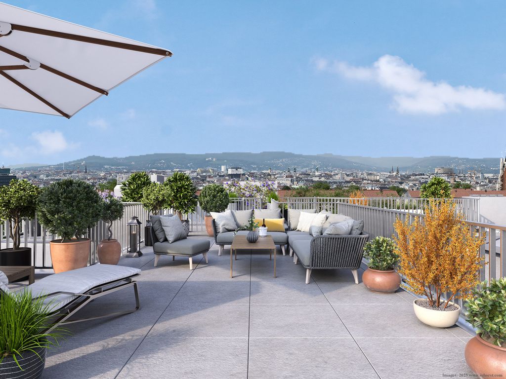 TOPLAGE NÄHE KUTSCHKERMARKT | EXKLUSIVE DACHGESCHOSSWOHNUNG | TERRASSE | WIENBLICK | ERSTBEZUG