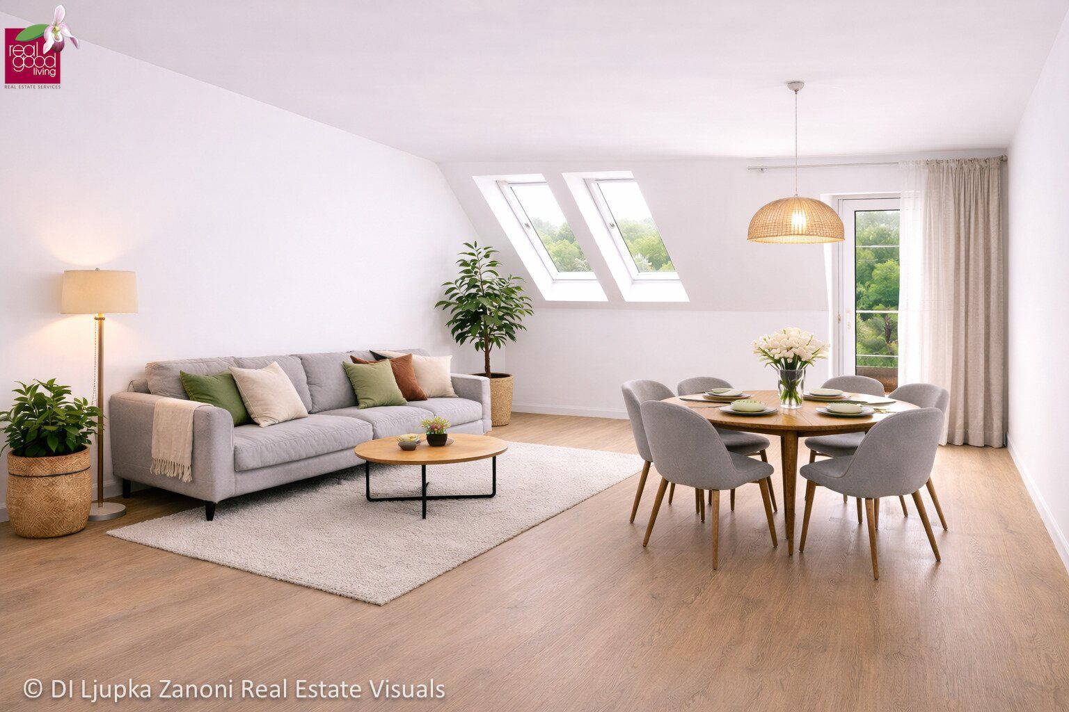 Attraktive 2-Zimmer-Neubauwohnung mit Balkon im 1. Dachgeschoss - ruhige Anlage mit 7 Einheiten - Vue 2