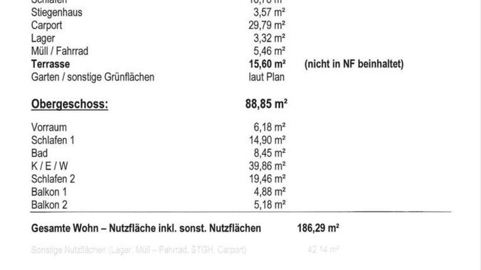 Haus A  1 Einteilung