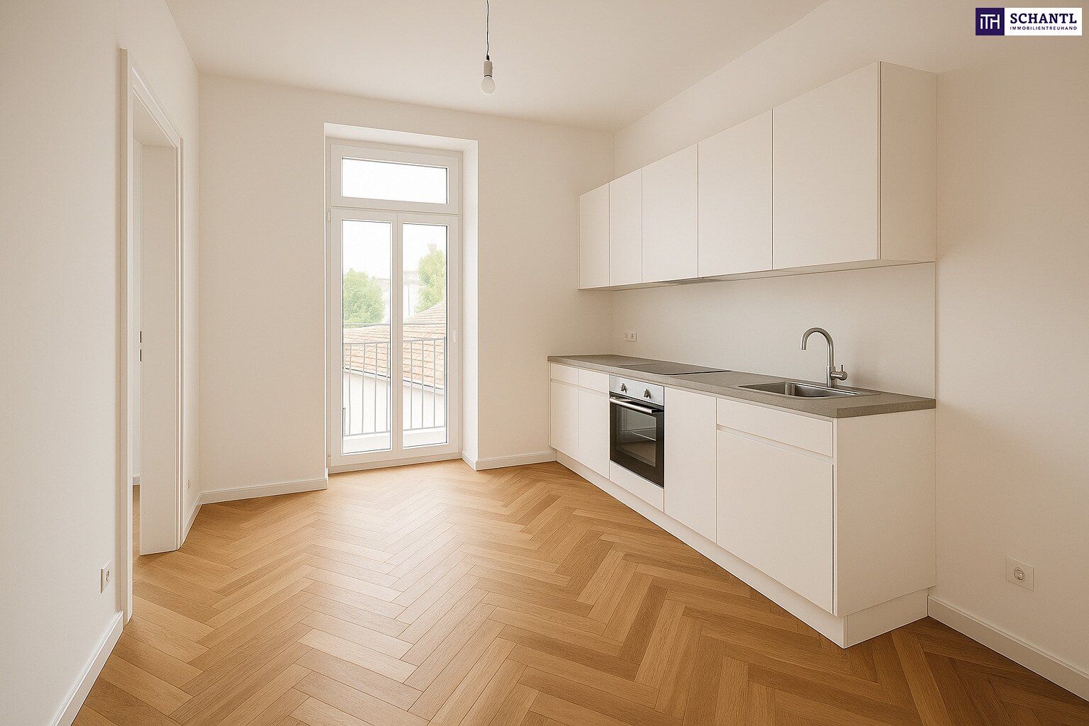 ***Ein Zuhause zum Verlieben - stilvoll saniertes Altbaujuwel mit 3 Zimmern, Klimaanlage, Terrasse & edlem Fischgrätparkett - überzeugen Sie sich selbst bei einer Besichtigung***