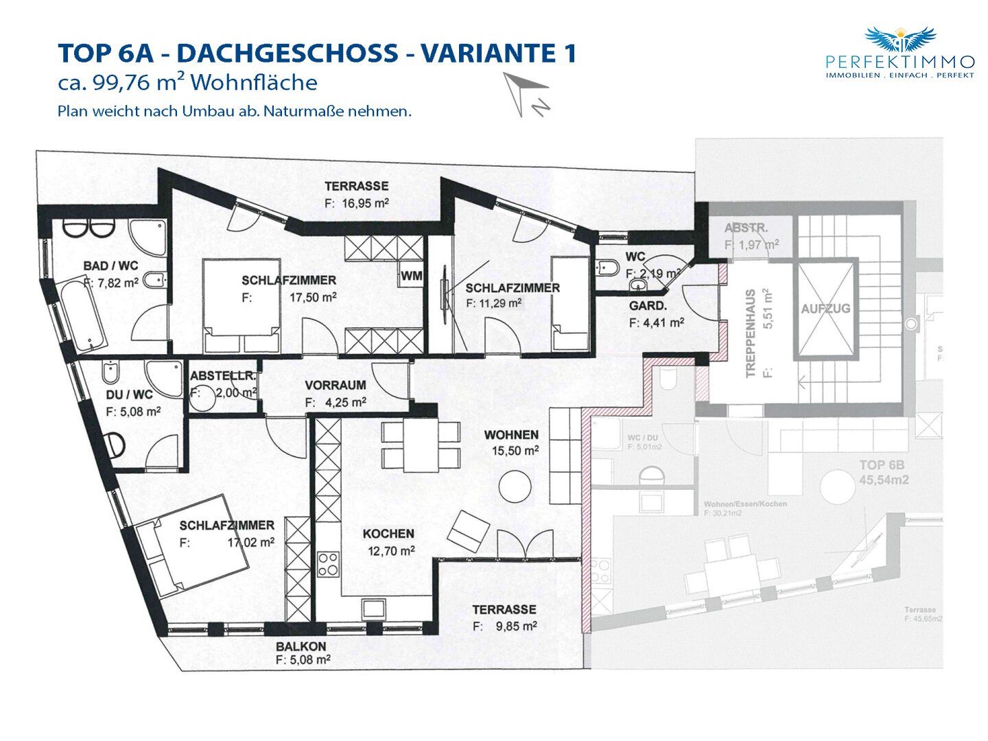 Zentrale 4-Zimmer-Wohnung im Dachgeschoß