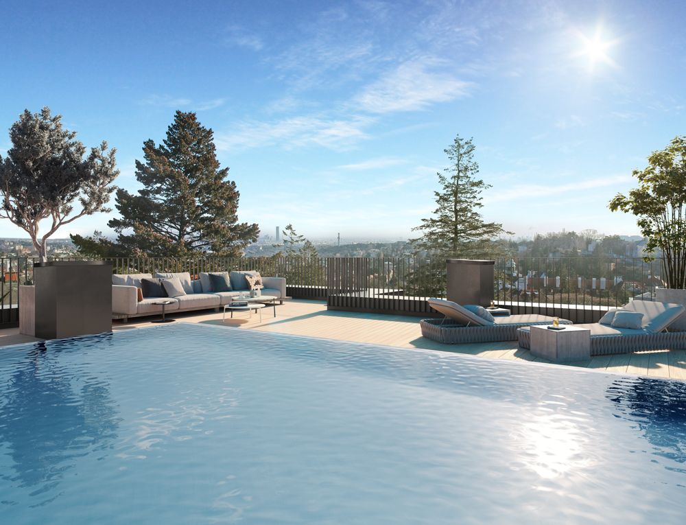 Autoliebhaber aufgepasst! Penthouse mit Pool und Blick über Wien inkl. 5 Garagenstellplätze!