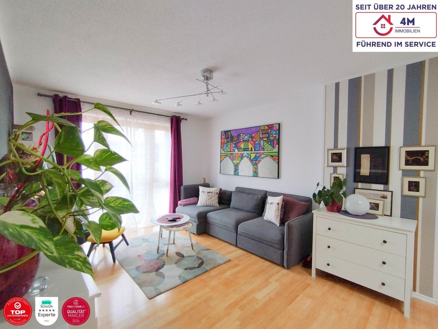 Zentral begehbare 3-Zimmer-Wohnung mit Fernwärme