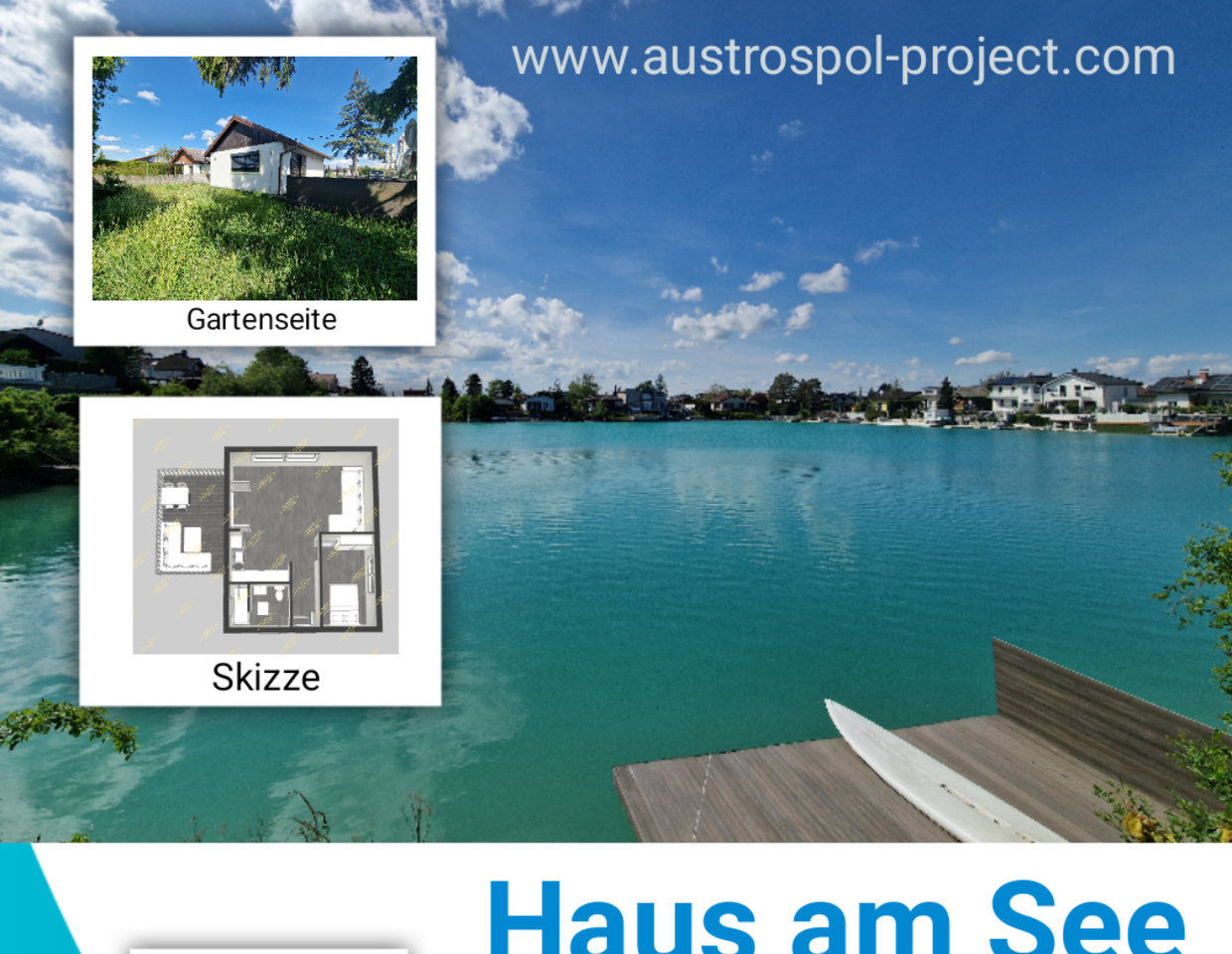 HAUS am See - zum Kauf mit Seezugang im 22.Bezirk!! Ganzjähriges Wohnen!!!