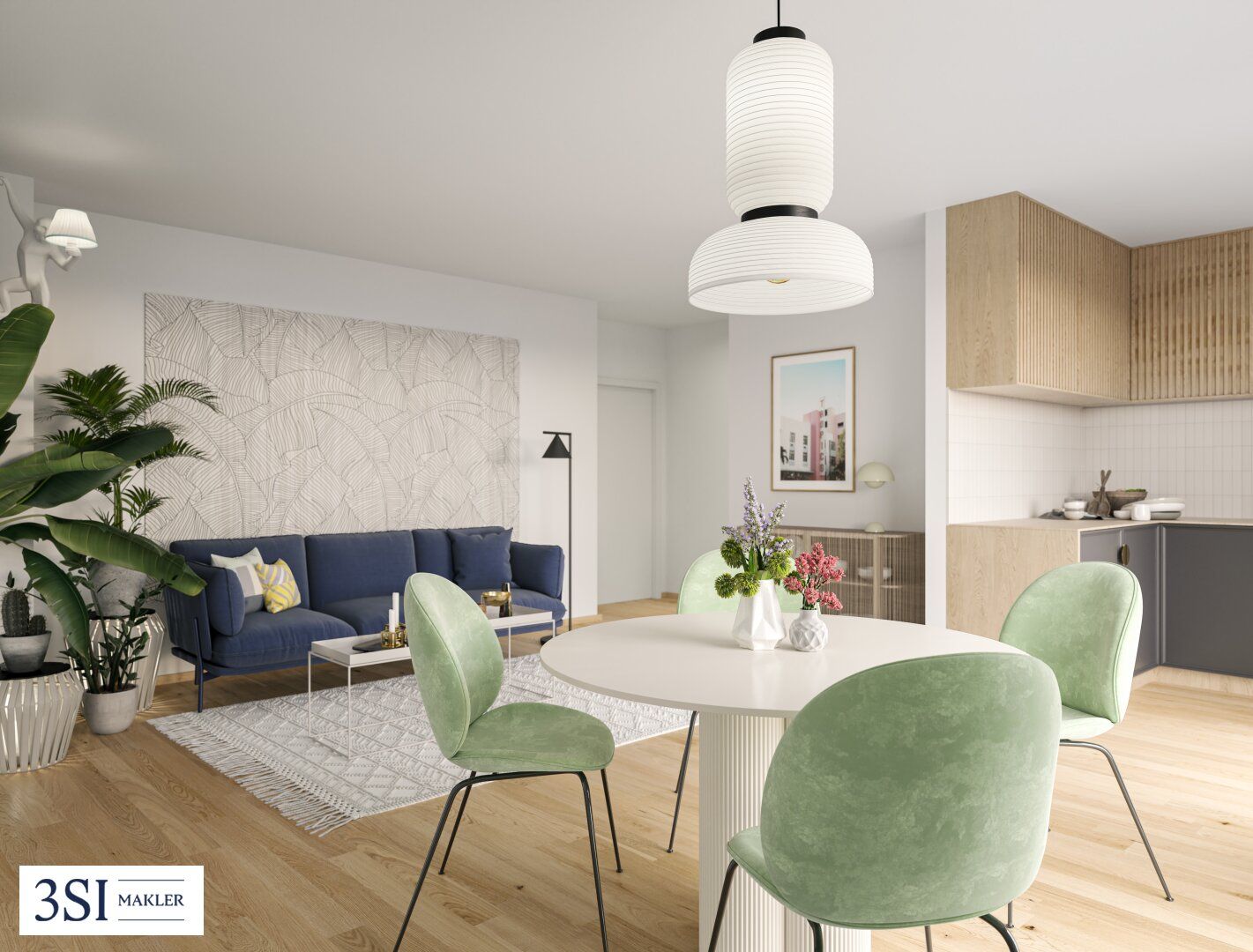 Grünblick: 3-Zimmer-Dachgeschosswohnung mit zwei Terrassen in ruhiger Stammersdorfer Heurigengegend