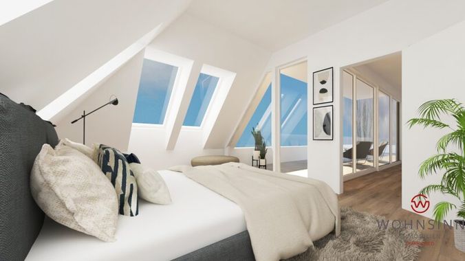 Eines der Schlafzimmer im OG