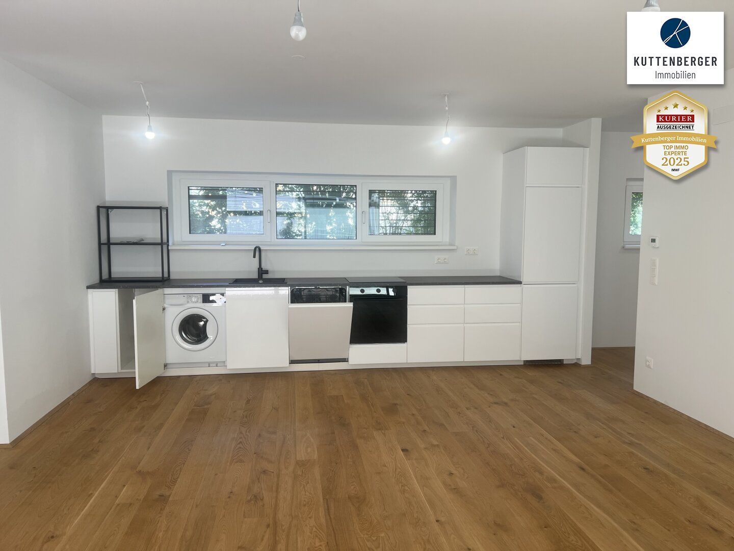 !!NEUBAU-DESIGNER-GARTENWOHNUNG - Alle drei Zimmer haben eigenen Ausgang zu Terrasse/Garten!!
