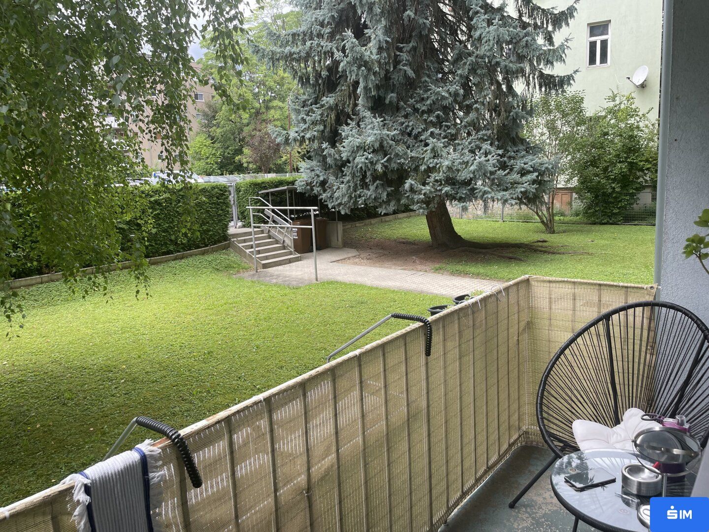 2-Zimmer-Erdgeschosswohnung mit Innenhofbalkon
