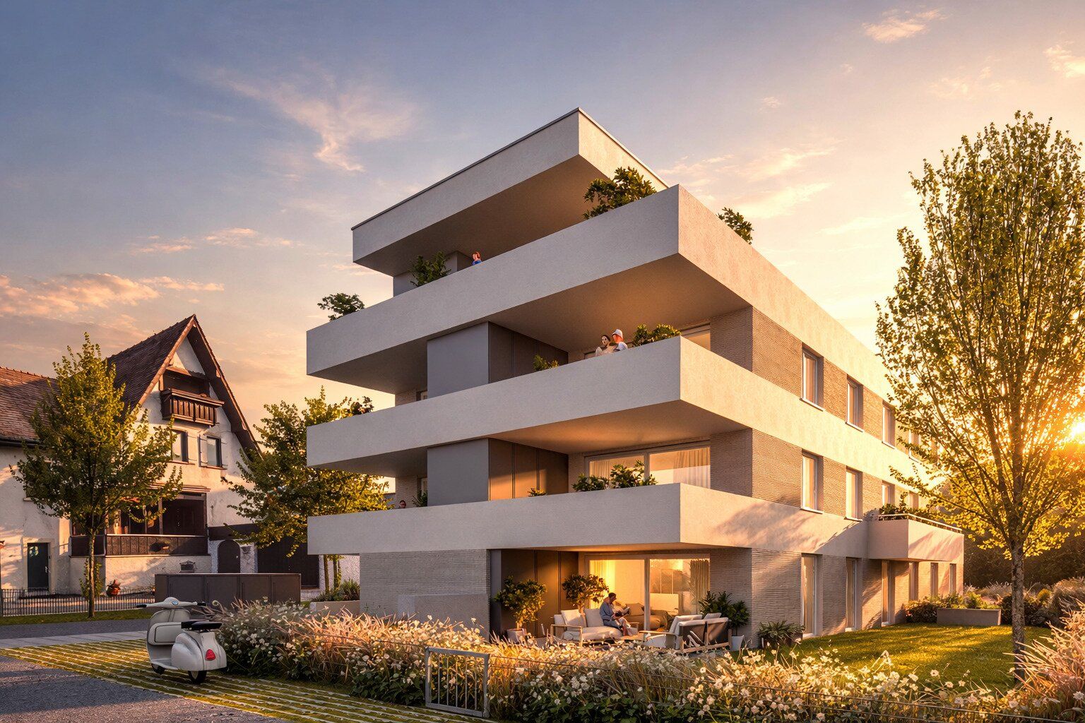 1A-Lage von Lustenau - Ruhige und Zentrale Terrassenwohnung - Top 7 - Jetzt Nebenkosten sparen - Vista 2