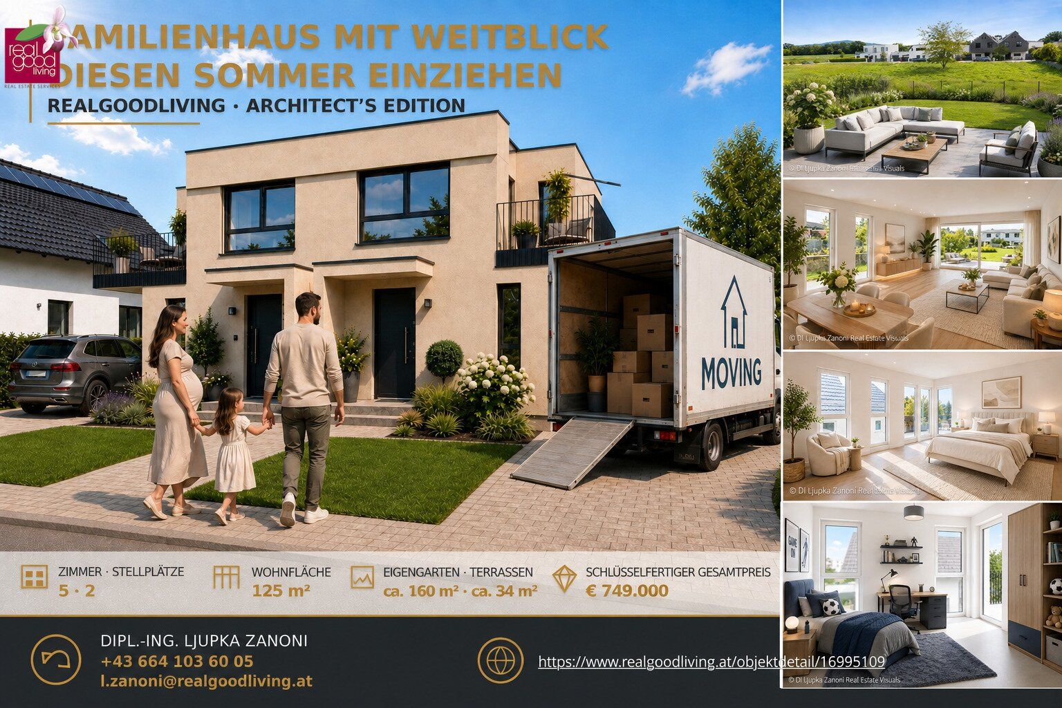 Maison, 125 m², terrain 295 m²