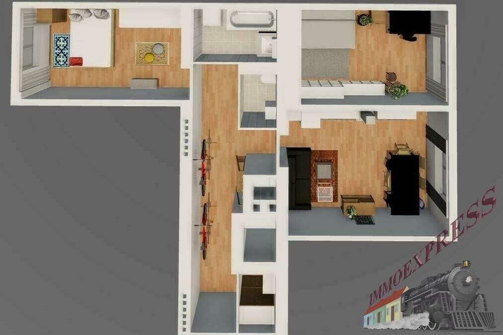 3-Zimmer-Wohnung in zentraler Lage - ideal für WG 70 m² | 2. Stock mit Lift