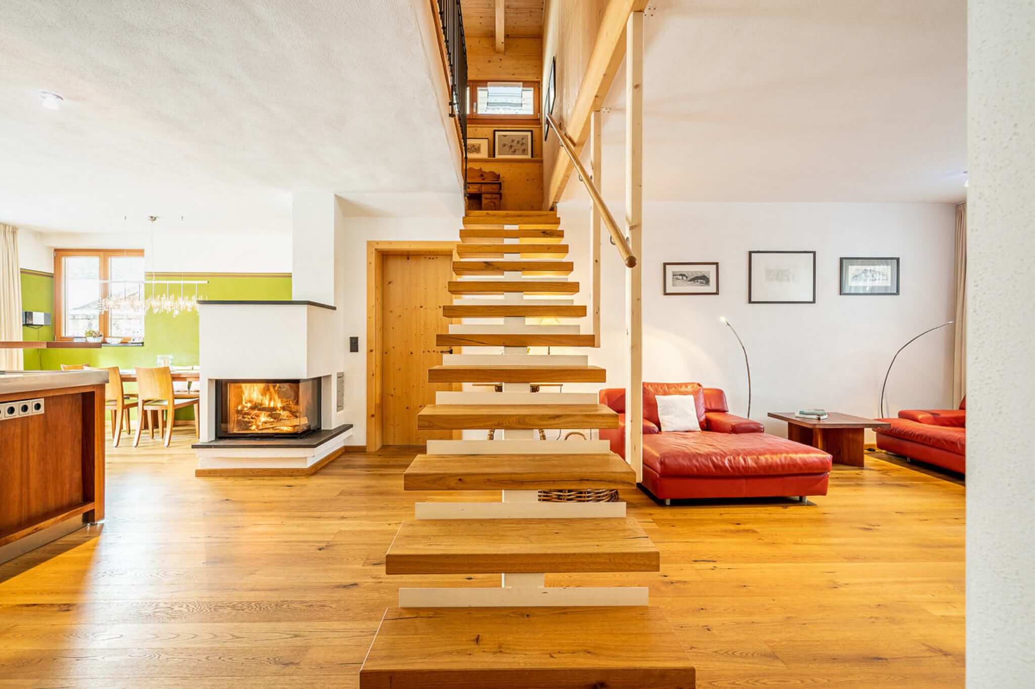 Hochwertige Maisonette-Wohnung in Leutasch: 132 m² + Garage + Garten