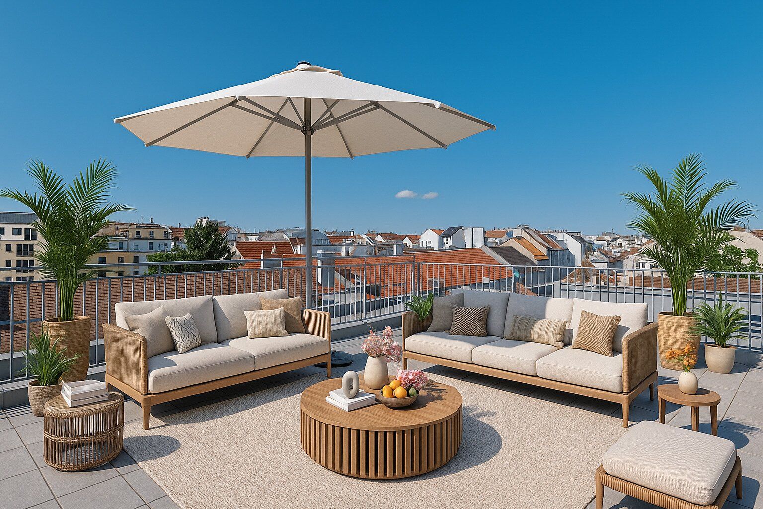 PENTHOUSE mit traumhafter DACHTERRASSE! Geschmackvoller 3-Zimmer-Erstbezug mit direktem Liftzugang