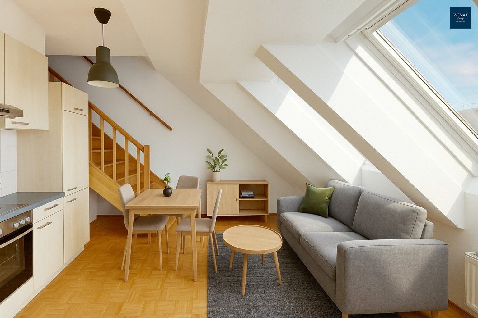 Brandhofgasse 12 Top 21: Jetzt! Helle Dachgeschosswohnung Nähe Karl-Franzens-Uni