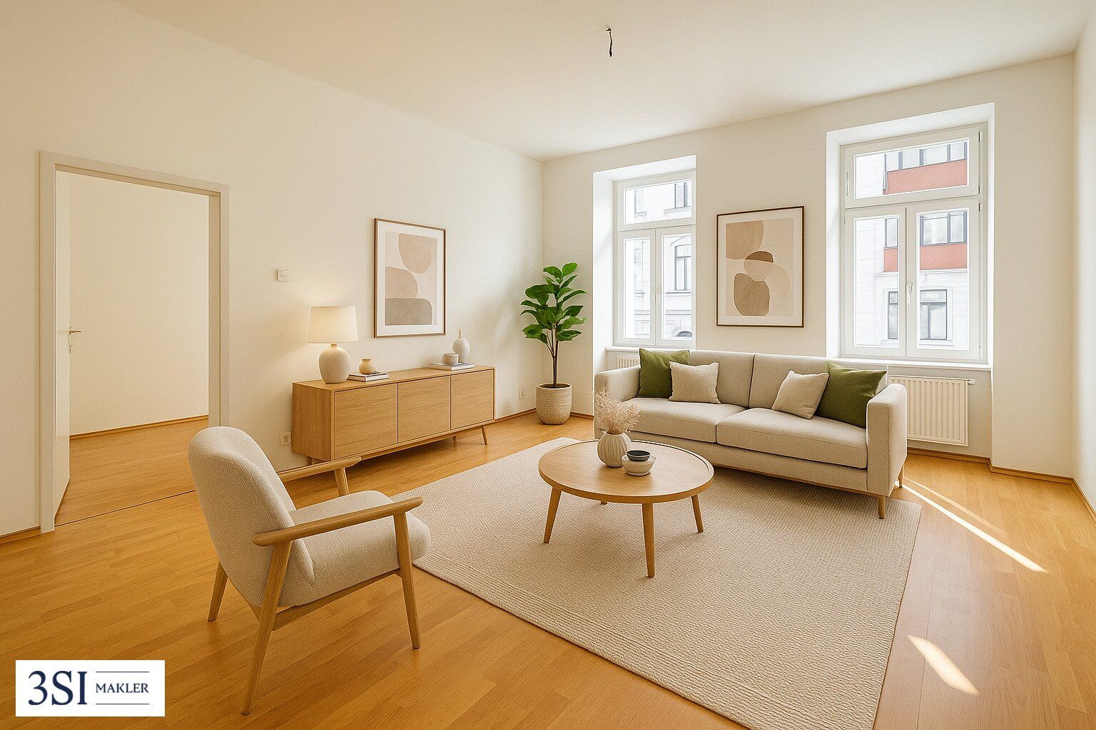 Einziehen und Wohlfühlen: Einladende Familienwohnung mit optimaler Raumaufteilung