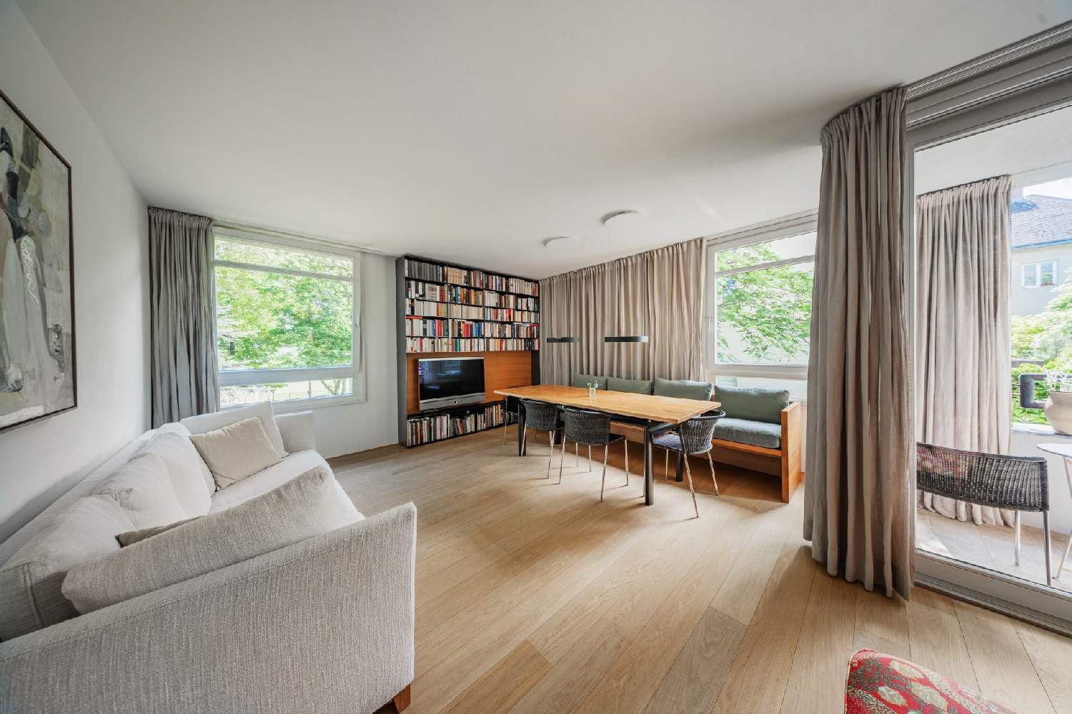Stilvolle 3-Zimmer-Wohnung mit Loggia ins Grüne - im Herzen des Pratercottage