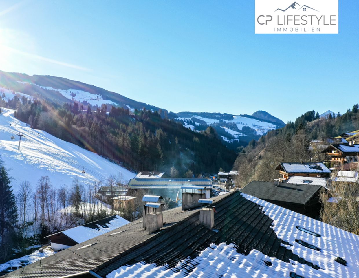 Schöne Terrassenwohnung neben der Skipiste