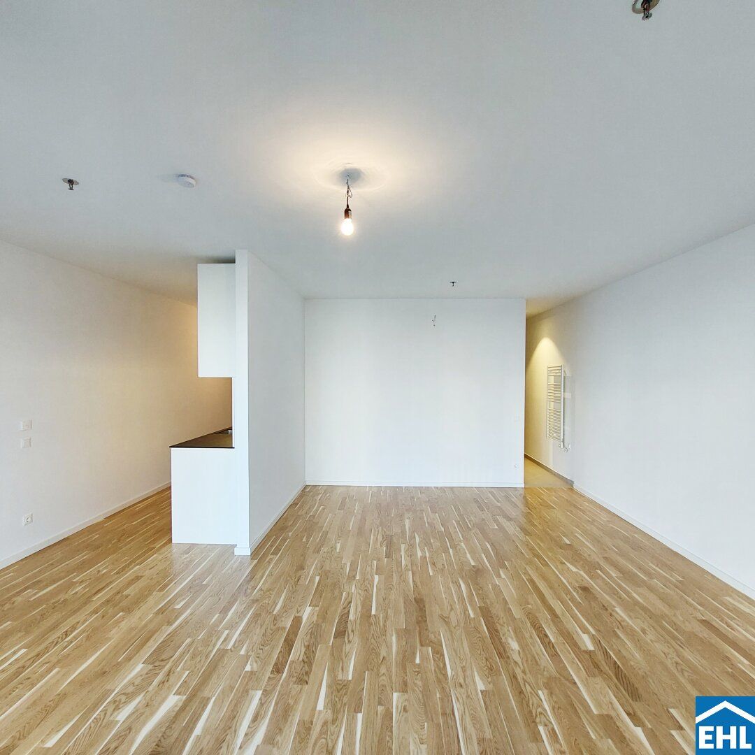Sonnwendviertel: 1-Zimmer-Wohnung mit Balkon im 5. OG - Fitnessraum, Co-Working & Rooftop-Terrasse inklusive!