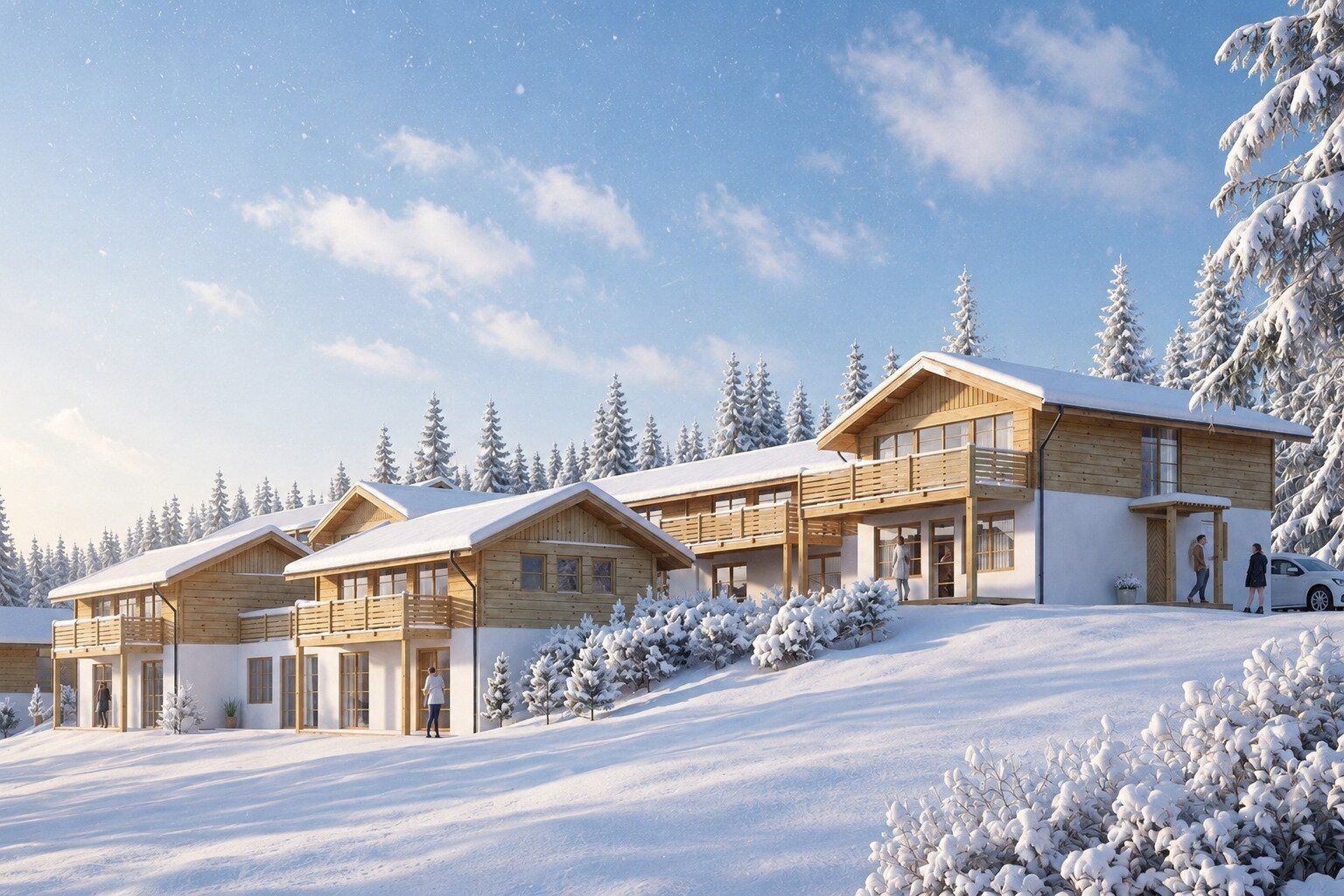 FERIENIMMOBILIE / ANLAGE / Kärnten - Hochrindl! Traumhafte Chalets mit herrlichem Blick über das Kärntner Land. - Ansicht 2