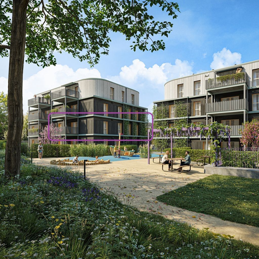 GRÜNE STADTVILLEN - 5 Zimmer mit Balkon | Holz - Sonnig - Grün | Provisionsfrei!