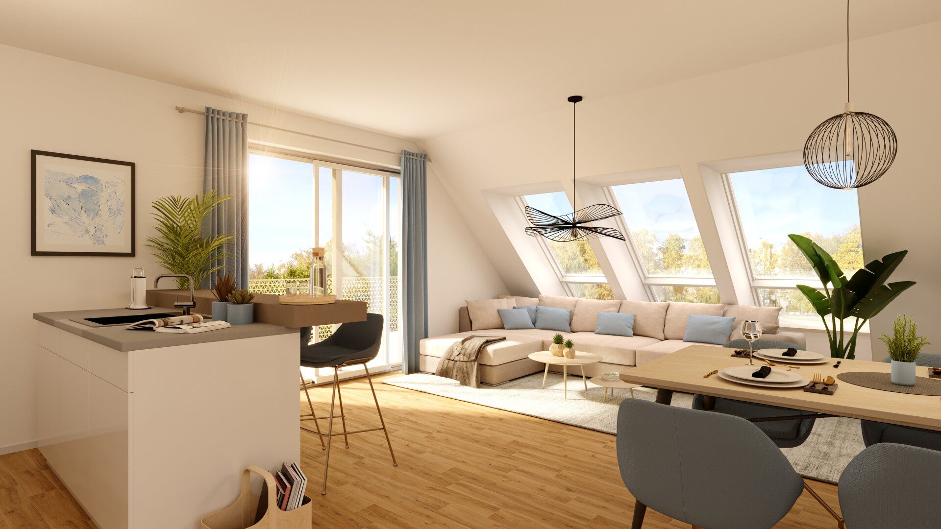Exklusive Dachgeschoßwohnung in 1A Lage mit Terrasse und hochwertiger Ausstattung - Wohnungen ab 6300 EUR / m² !
