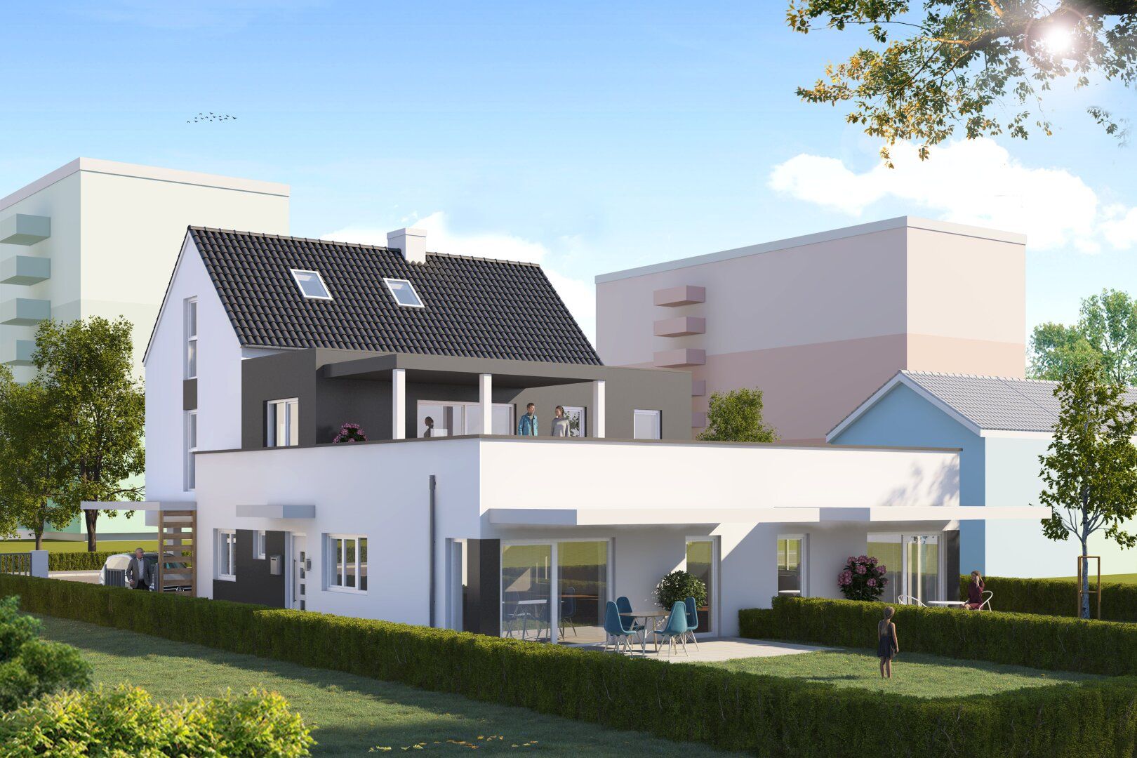Moderne Gartenwohnung in Graz - Wetzelsdorf: 3 Zimmer, Top Küche, Terrasse, Carport - Erstbezug zum Top-Preis!