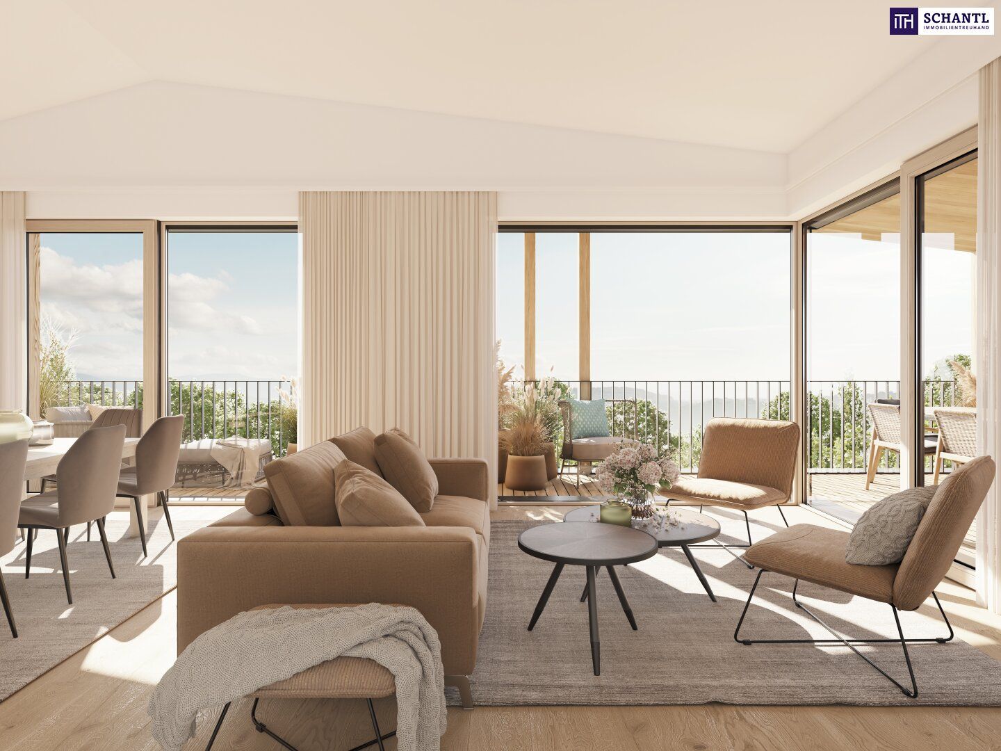 PENTHOUSE-TRAUM + RIESIGE DACHTERRASSE MIT GRÜNBLICK! Eine Oase zum Wohlfühlen mit hochwertigen Materialien und tollem Design! Atemberaubender Ausblick auf die grüne Steiermark! PROVISIONSFREI!!!