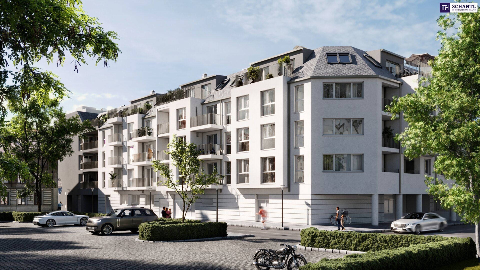 ZUM JUNGBRUNNEN! Hier lässt es sich leben... 3-Zimmer Wohnung mit Süd-Loggia! Beste Infrastruktur + Hochwertige Materialien + Garagenplatz optional!