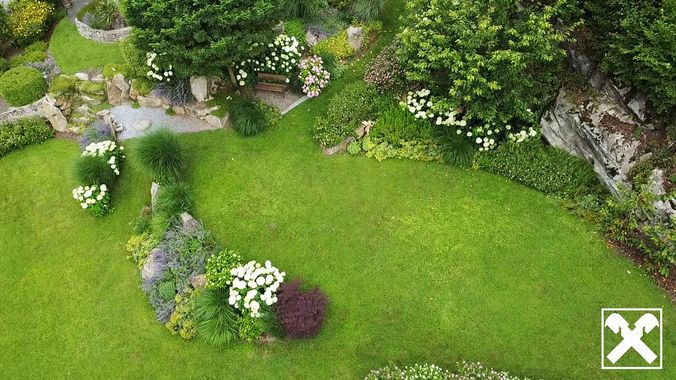 Garten von oben