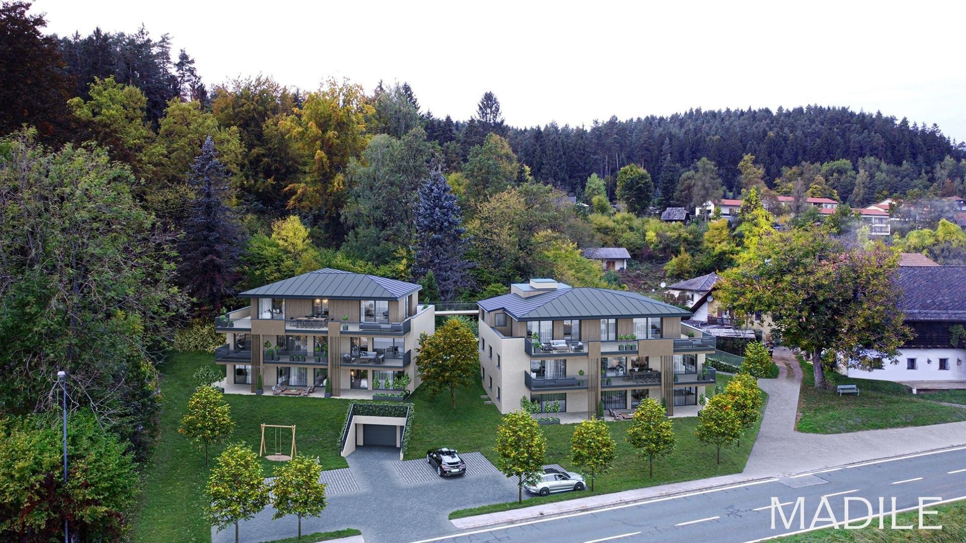 Wohnanlage Auszeit - 2 Zimmer Gartenwohnung - Ein Projekt von MADILE
