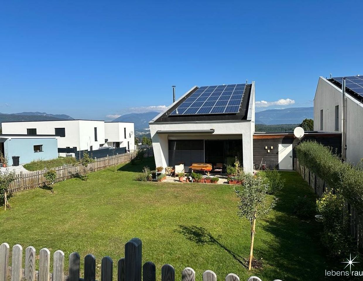 Platz an der Sonne in Finkenstein: licht- und energiedurchflutet. Derzeit vermietet.