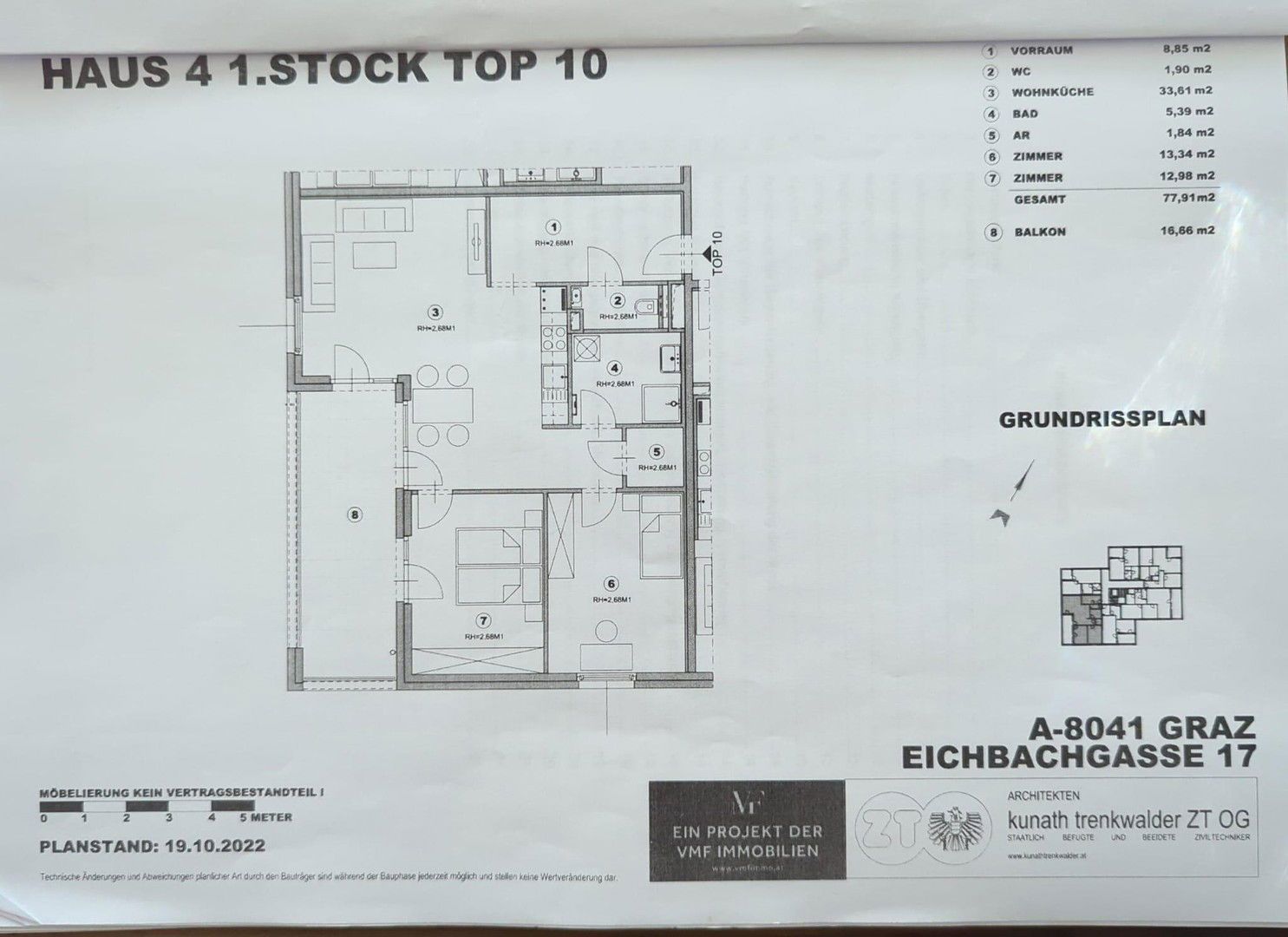 Moderne, helle 3-Zimmer-Wohnung in ruhiger Lage in Graz-Liebenau - verfügbar ab 01.10.2025