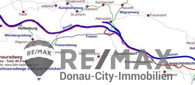 Route Donauradweg Krems-Tulln
