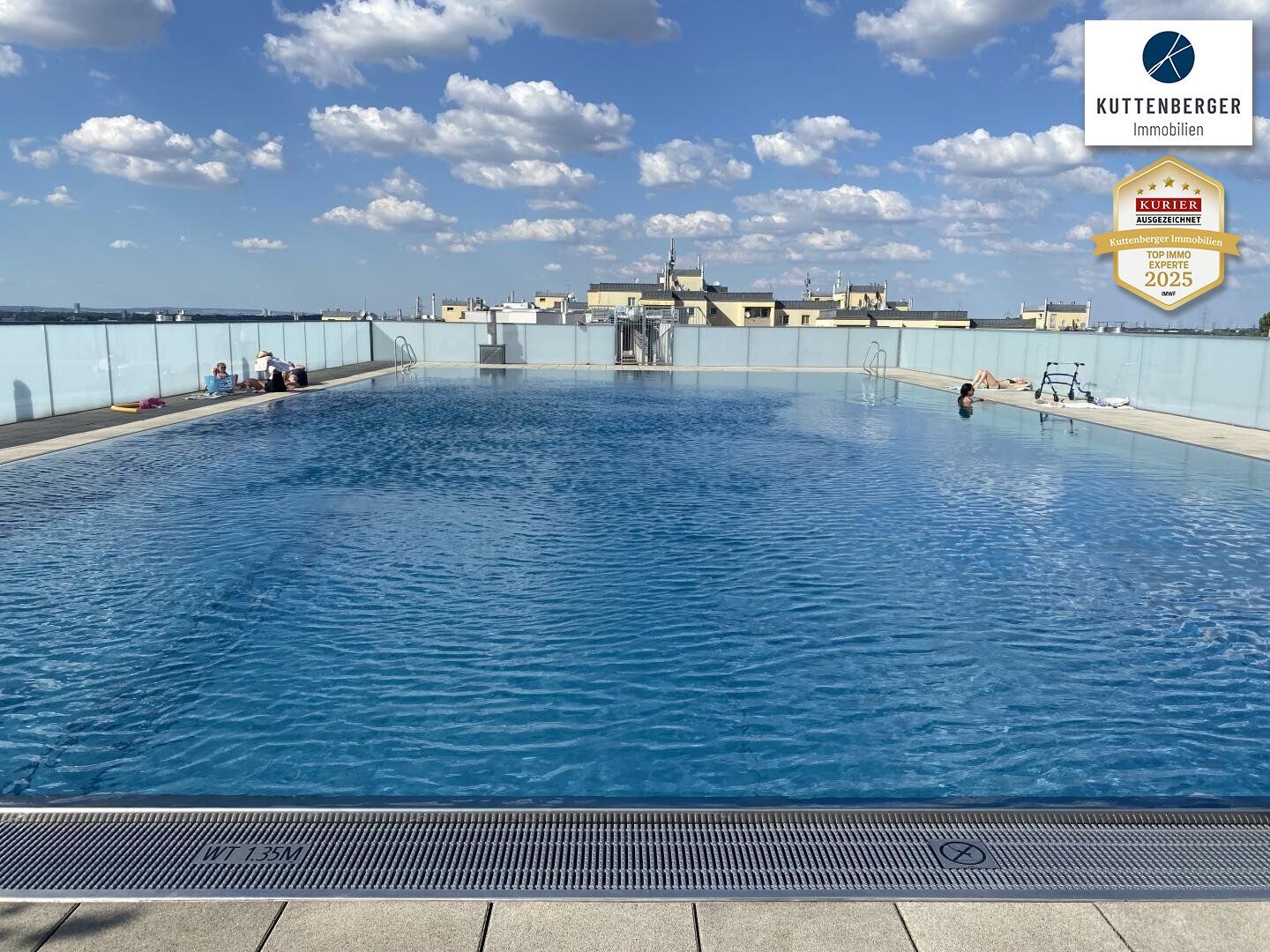 Möbliertes Terrassen DG-Appartement mit SUPER Pool, Garage, inkl. Heizung