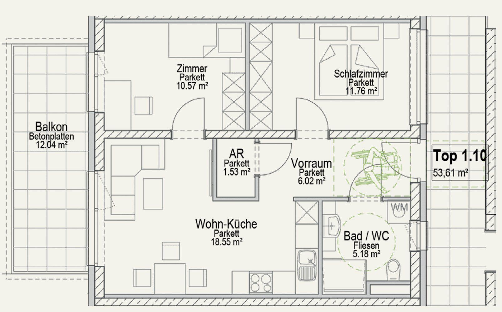 Wohnung – Graz, Engelsdorf, Liebenau - Mehr