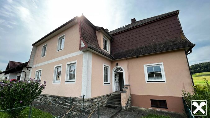 Frontansicht des Hauses