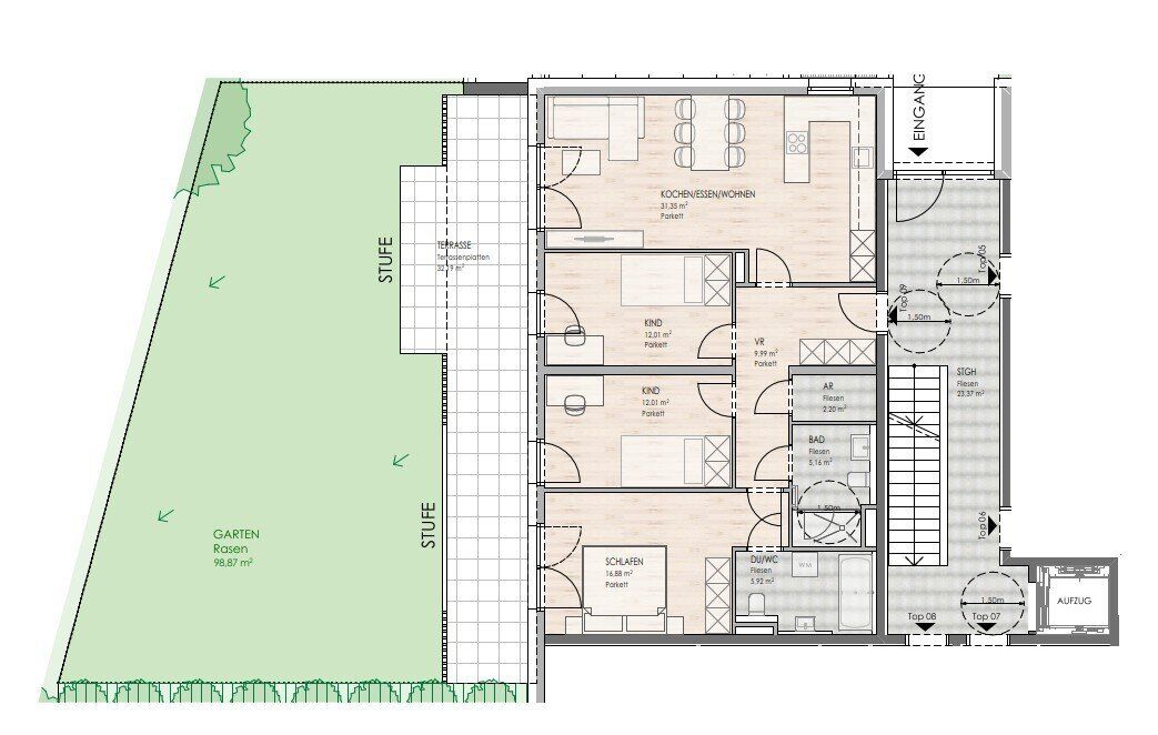 Wohnung – Bruckberg - Ansicht 2