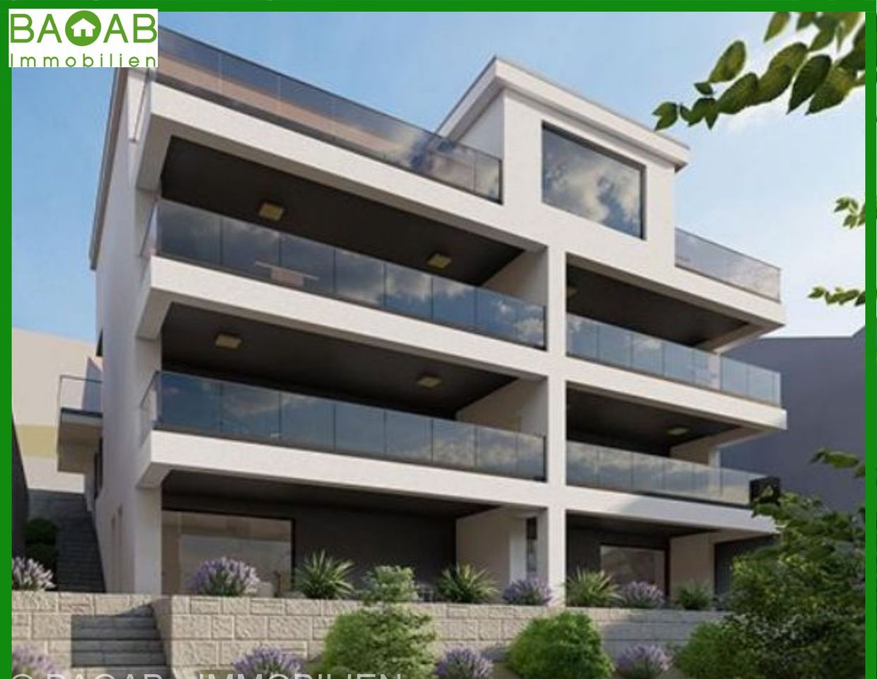 SCHÖNES | NEUBAUPROJEKT | PANORAMABLICK | APARTMENTS AB 43M² | PAKOSTANE | KROATIEN | TERASSE