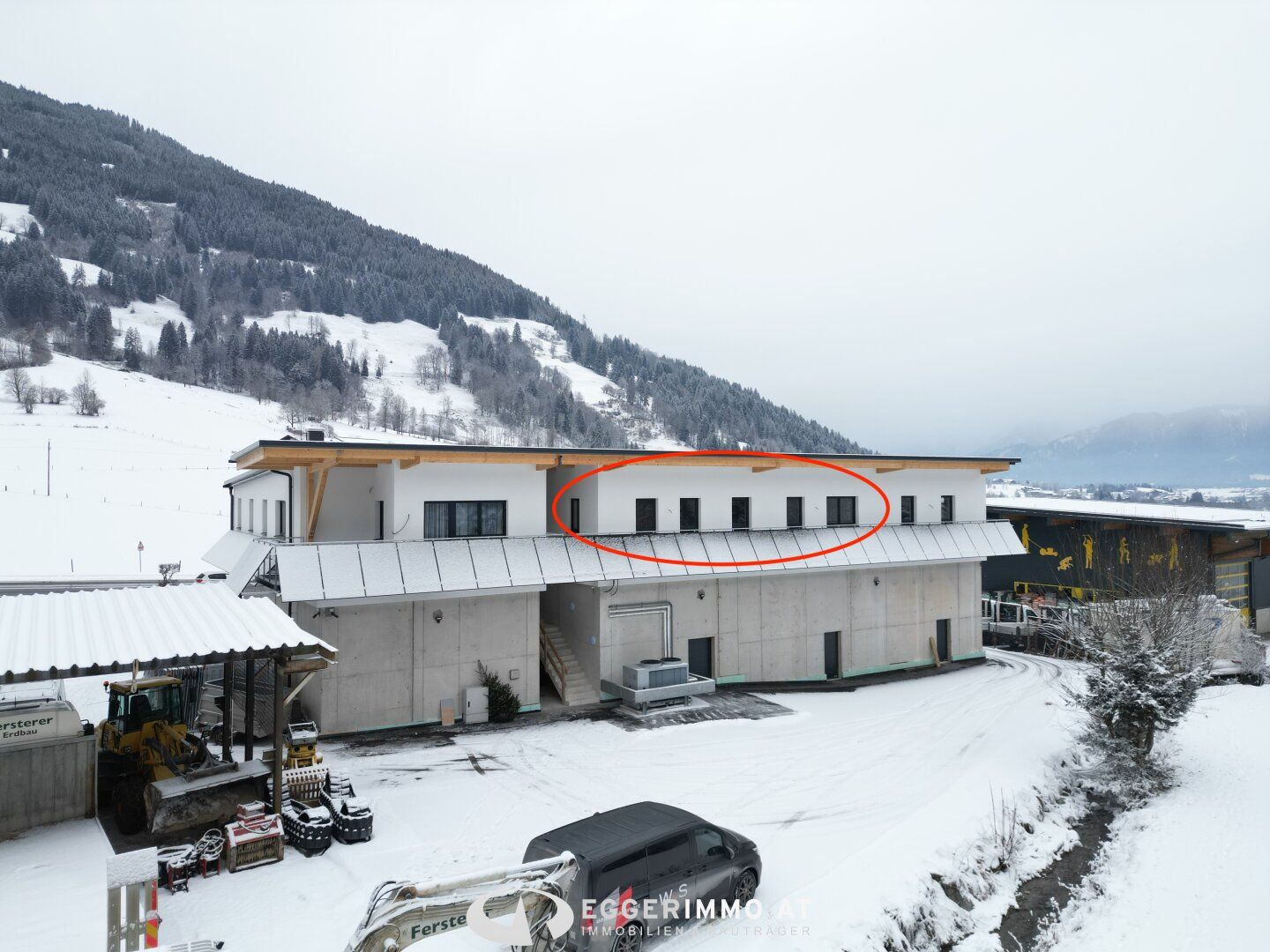 Moderne neubau Büroflächen (auf Wunsch inkl. Dienstwohnung) in Saalfelden / Harham direkt an der B311 zu vermieten