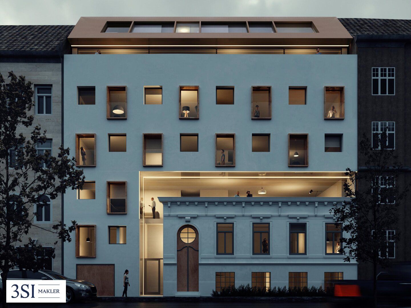 Die Symbiose - Traumhafte Dachgeschoßwohnung mit Terrassen und Grünblick in verkehrsberuhigter Lage