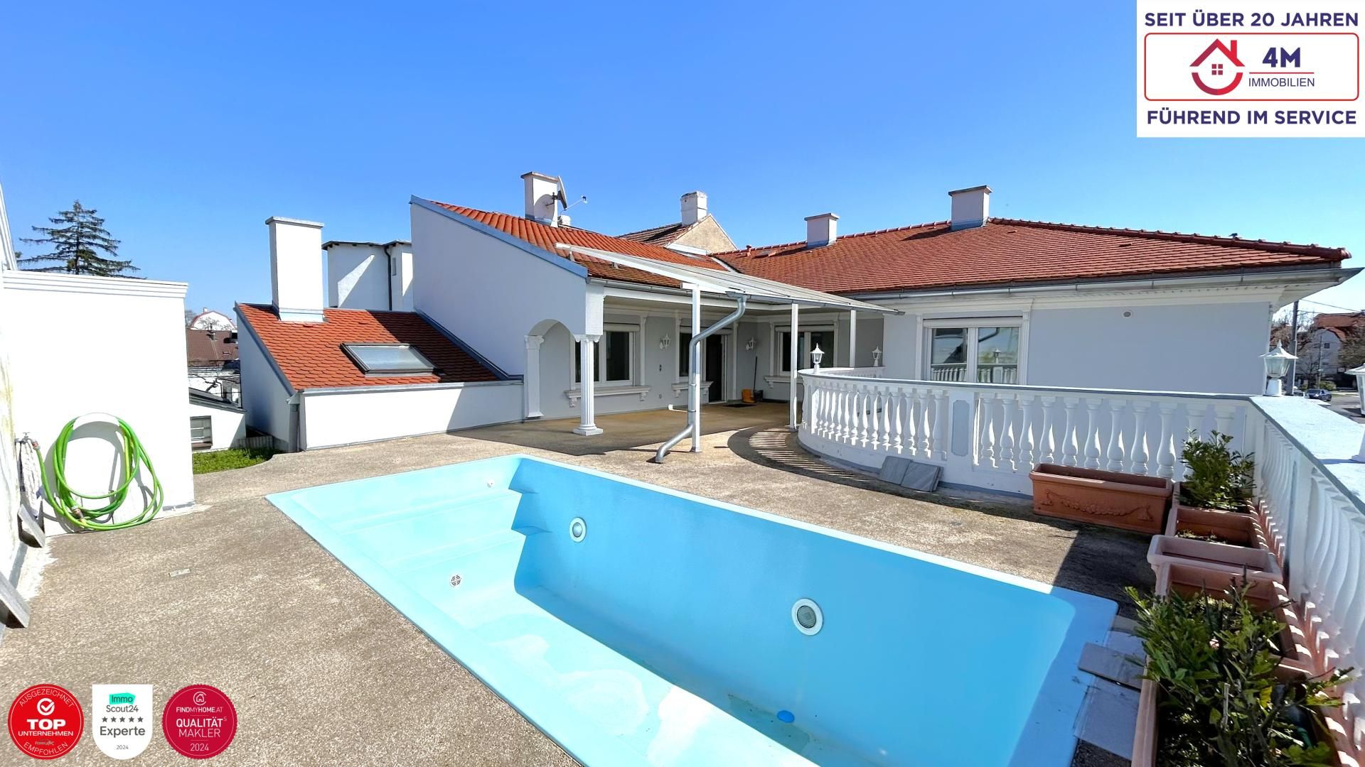    7-Zimmer Villa mit Pool und Geschäftsfläche   