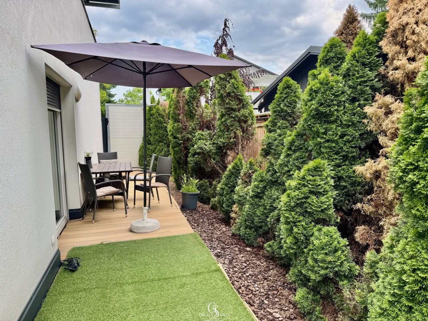 Zwei-Zimmer-Wohnung mit großzügiger Gartenterrasse in Ruhelage